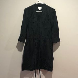 Loft Black Shirt Dress.